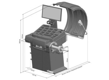  BALANCEADORA DE RUEDAS
GELIOS PNEUMATIC CLAMP