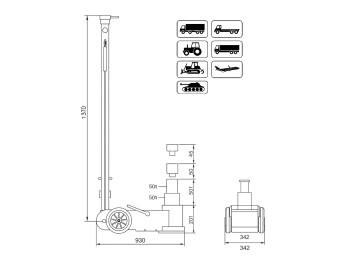  CRIQUE HIDRONEUMATICO
SKL 80-2J - 80 TN