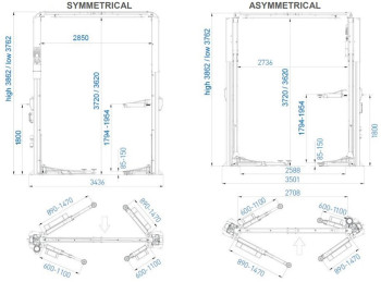 ELEVADOR DE 2C SKL-2246
CAPACIDAD DE CARGA 4.6 TNS