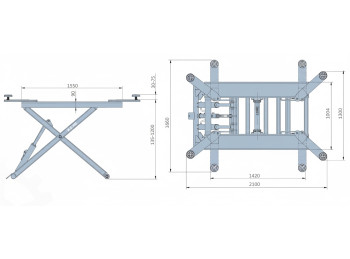  ELEVADOR TIJERA EE-TS6600 
 CAPACIDAD DE CARGA 3 TNS 