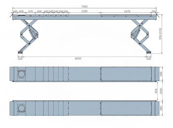 ELEVADOR TIJERA EX8 8.0T 
 CAPACIDAD DE CARGA 8 TNS