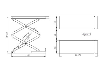 ELEVADOR TIJERA SKL-1330
CAPACIDAD DE CARGA 3 TNS