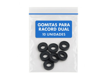 Sobre gomitas  
 para racord dual