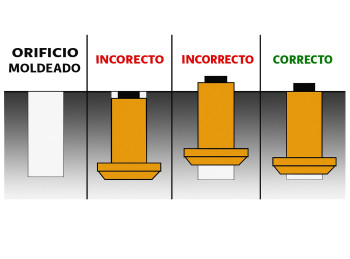 Clavos para nieve 
Ø 9 mm Base x 11 mm Largo