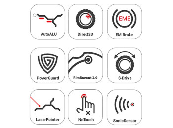  BALANCEADORA DE RUEDAS
GELIOS PNEUMATIC CLAMP