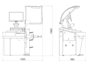 BALANCEADORA DE RUEDAS
B-345 EVO