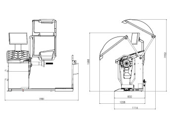 BALANCEADORA DE RUEDAS
T-800 TOUCH