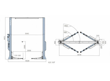  ELEVADOR DE 2C EE-62C.50T.E 
 CAPACIDAD DE CARGA 5 TNS 