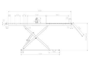 ELEVADOR TIJERA SKL-1550A
CAPACIDAD DE CARGA 5 TNS