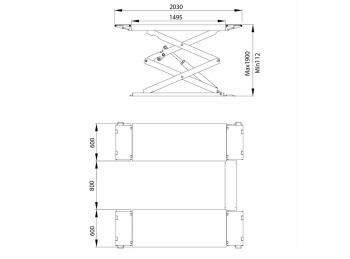ELEVADOR TIJERA SKL-1430
CAPACIDAD DE CARGA 3 TNS