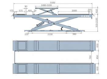 E. TIJERA EE-HX50BWF.51L
CAPACIDAD DE CARGA 5 TNS 