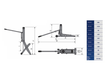   CRIQUE CARRO
PARA ZAMPI M4000 - 4 TN  